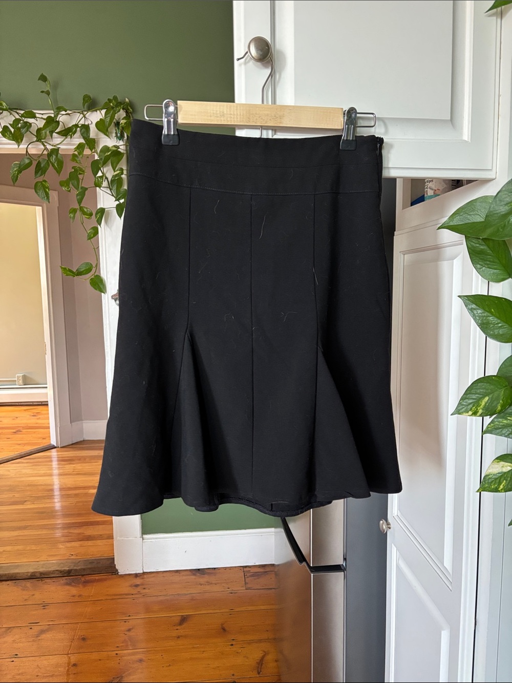 XOXO Black A-Line Flared Skirt
